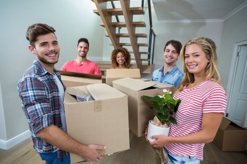Supervisor reviewing safety procedures before a move