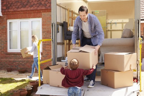 Office removals planning in Finchley with business relocation items prepared for transport