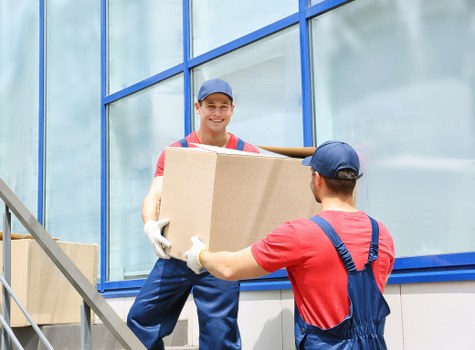 Moving house planning in Finchley with boxes and checklist