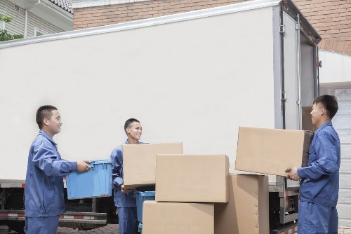 Secure moving service with protected furniture and equipment