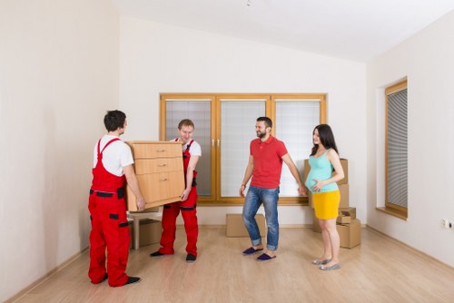 Safe and efficient furniture removals in Finchley on a residential street
