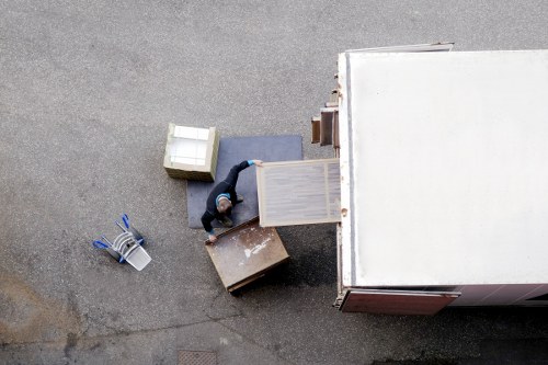 Loading a moving truck for a Finchley house or office move