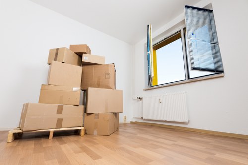 Safe unloading of boxes and furniture at a Finchley flat