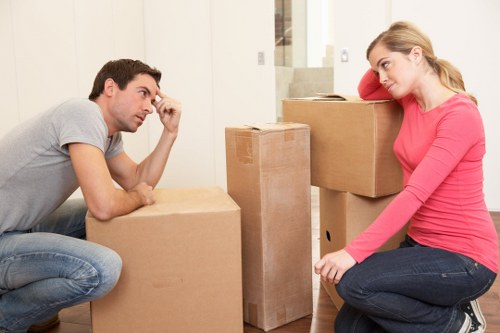 Packing and loading items for a Finchley student relocation