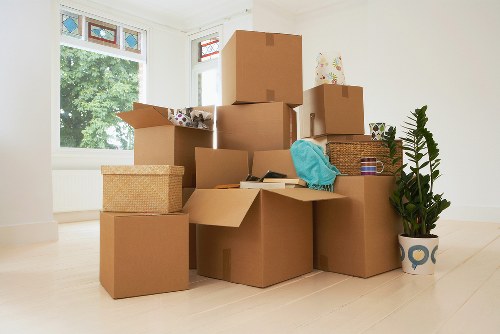 Finchley man and van loading furniture and boxes for a local move