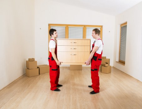 Student removals team handling a local move in Finchley